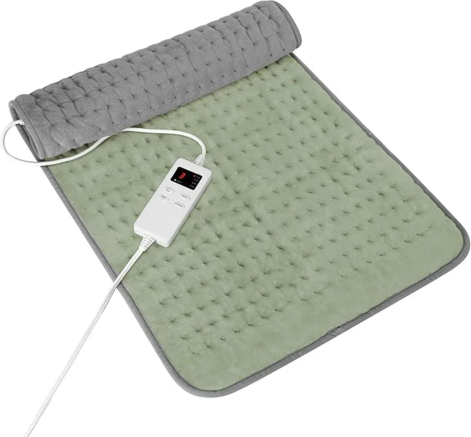 Convenient Heating Pad for Full Body Pain Relief 6 Heat Levels 4 Timers Soothes Back Reliable