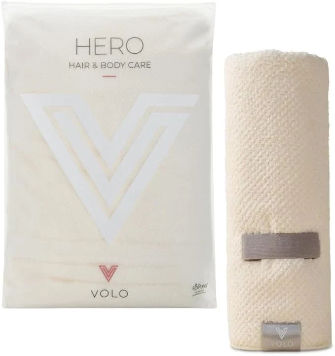 Recyclable VOLO Hero Hair Towel Ultra Soft Super Absorbent Quick Drying Nanoweave Exclusive