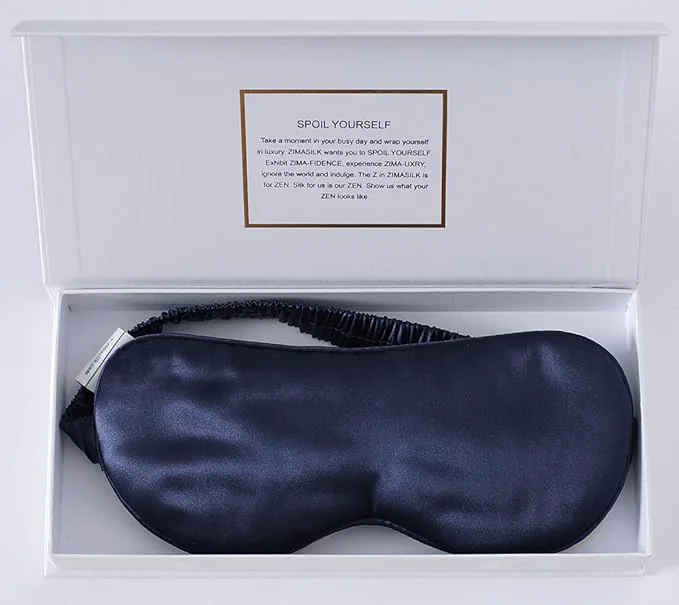 Effective ZIMASILK Adjustable 22 Momme Mulberry Silk Sleep Mask Original Design