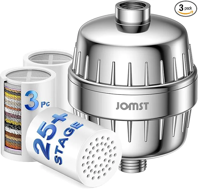 Trendy 25 Stages Shower Filter with 3 Cores Versatile