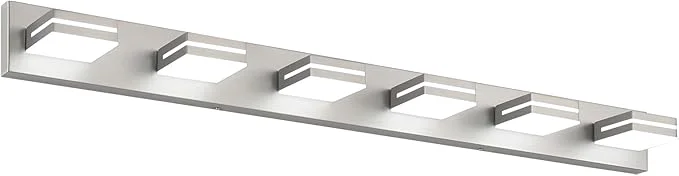 Unique SineRise LED Modern Bathroom Vanity Light Fixtures Brushed Nickel Modern Comfortable