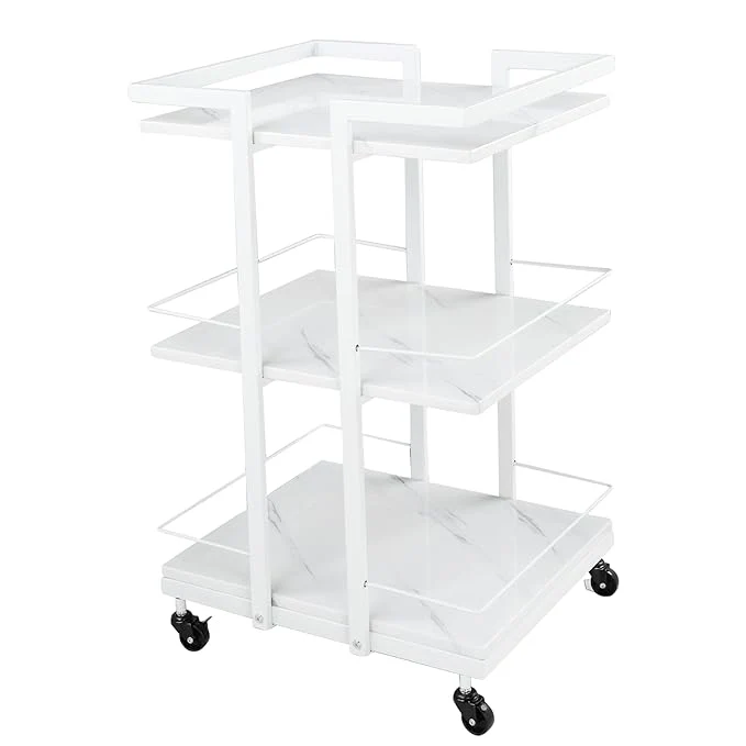 Genuine Esthetician Cart with Wheels Utility Salon Rolling Trolley Tattoo Manicure High-Grade