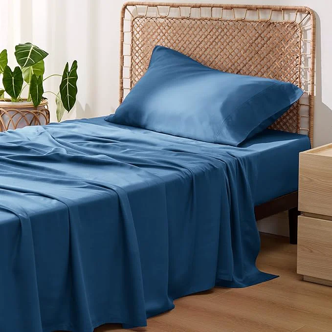 Superior Bedsure Cooling Sheets Twin Rayon Derived from Bamboo PureWoven Breathable amp Soft Twin Sheets Set Deep Pocket Up to 16 Inches Hotel Luxury Silky Bedding for Hot Sleepers Teal Convenient