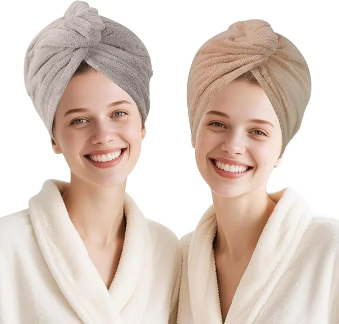 Fashionable Microfiber Hair Drying Towel Wrap Excellent