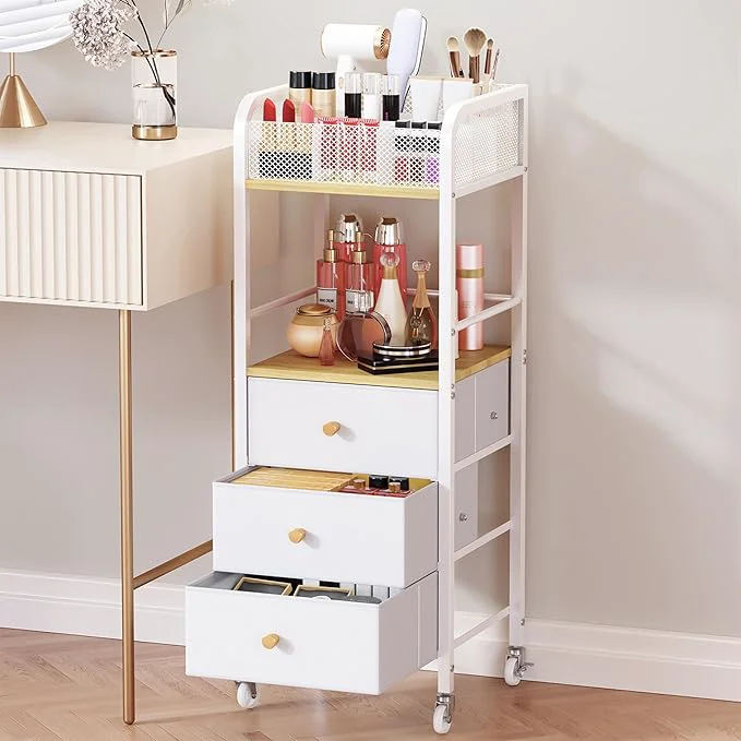 Authentic HapiRm Rolling Makeup Cart Organizer Superior