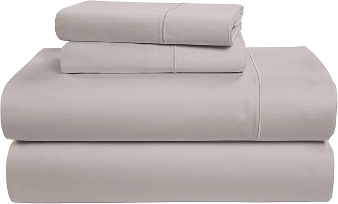 Efficient LANE LINEN Egyptian Mercerized Cotton King Size Sheets Set Eco Friendly No Pill Fade Resistant 15 Iinch Deep Pocket King Sheet Set – Nacreous Clouds Casual