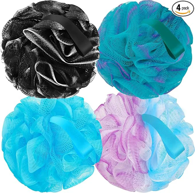 Modern FARMOGA Bath Loofah Sponge Back Scrubber Shower Sponge Soft Mesh Exfoliator Specialty