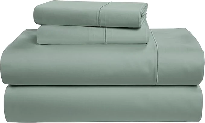 Trendy LANE LINEN Egyptian Cotton King Size Deep Pocket Sheet Sets Soft amp Comfy No Pill Fade Resistant Natural Cooling Mercerized Cotton King Size Sheets Set 15 quot Deep Pocket – Jadeite Green