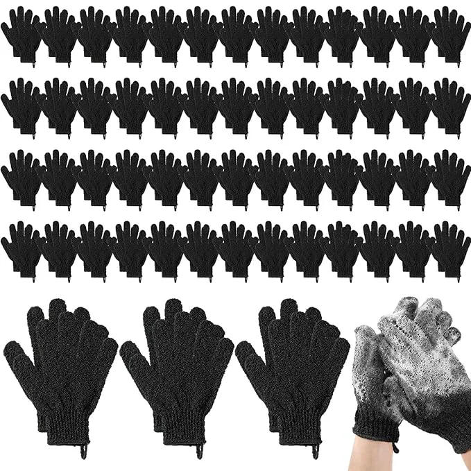 Clean Didaey 104 Pcs Exfoliating Glove Bulk Shower Gloves Authentic