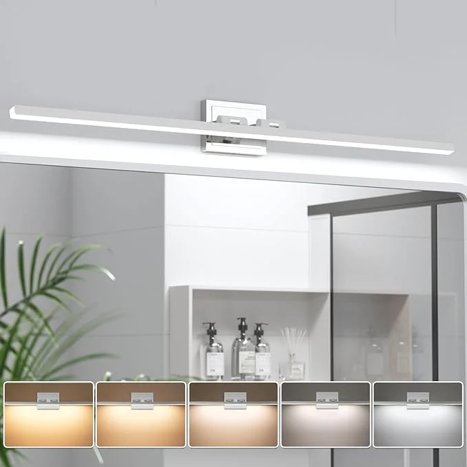 Healthy VOLISUN Modern Bathroom Vanity Light 48 inch 30W Dimmable 5CCT Led Bathroom Minimalist