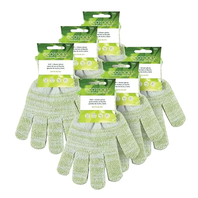 Modern EcoTools Bath Shower Gloves 6 Pack Exfoliating Gloves Remove Dead Skin Dependable
