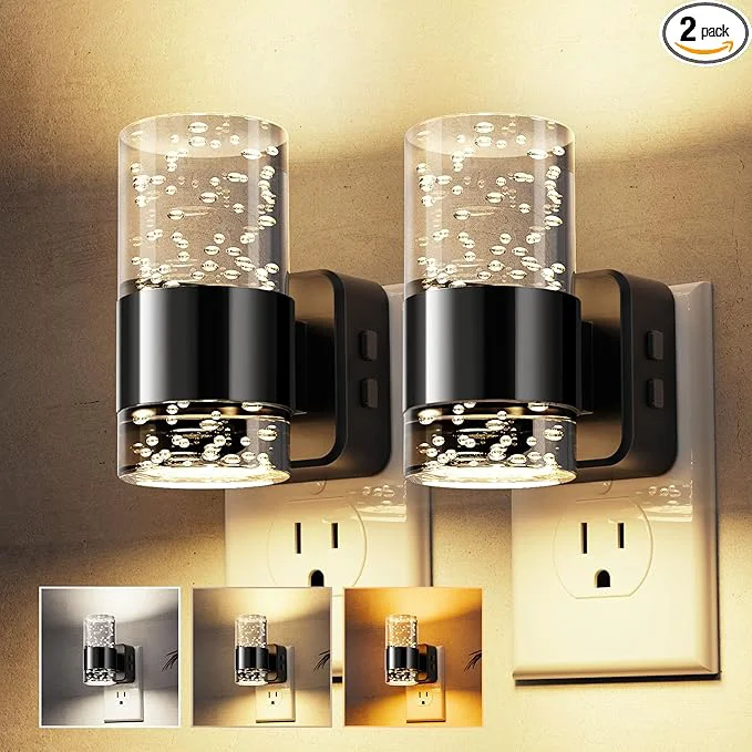 Original Design L LOHAS LED Night Lights Plug into Wall 2 Pack Dimmable Night Light Long-Lasting
