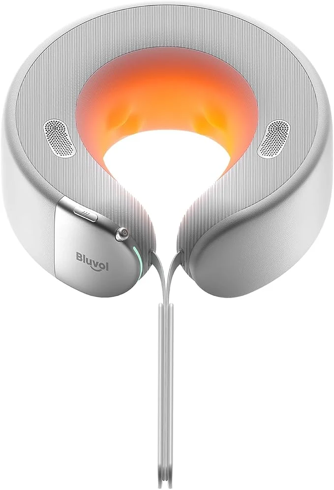 Powerful Bluvol Nest 10 Ultra Immersive Heated Neck Massager Therapist-Style Deep Trendy