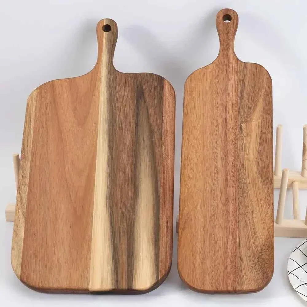 Premium Material Wooden Cutting Board with Handle and Easy Grip Design Sophisticated