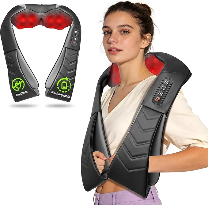 Professional UFFAE Cordless Shiatsu Neck and Back Massager Proven