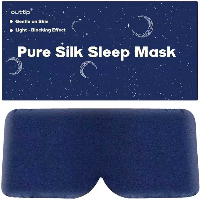Top-Quality Mulberry Silk Sleep Mask for Women Men Beauty Sleep Adjustable Fast