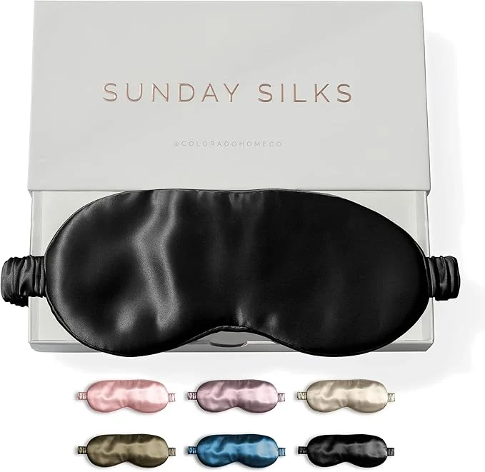 Dependable SUNDAYSILKS™ Exclusive Mulberry Silk Sleep Mask Soft Eye Covers and Healthy