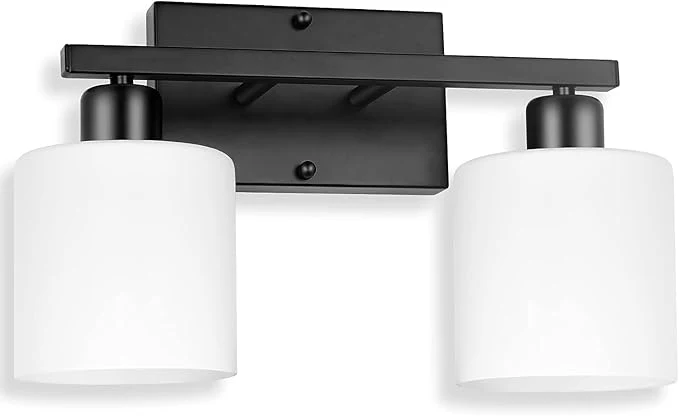 Versatile Bathroom Light Fixtures Over Mirror Anti-Rust Matte Black Vanity Lights 15 Mid Smooth