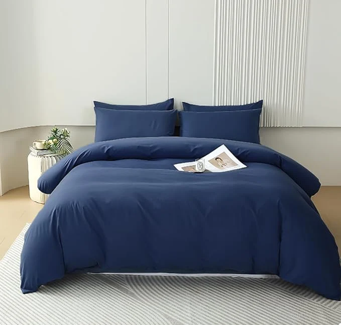 Durable Houseri Jumeey Navy Blue Comforter Set Cal King Dark California Size Bedding Deep Classic Sets Vintage Oversized King King 96 39 39 104 39 39 -Comforter Soft
