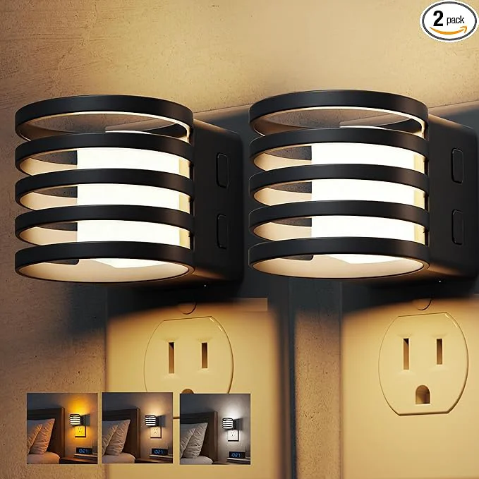 Original L LOHAS LED Night Light 2 Pack 3CCT Night Lights Plug into Wall Secure