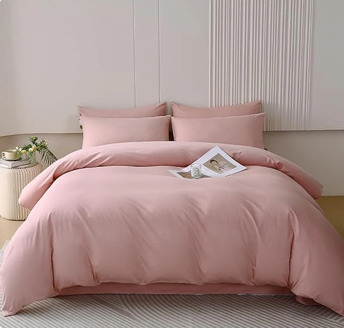 Quality Houseri Blush Pink Bedding Set – King Size Comforter Blanket amp Dusty Pink Bedding Verified