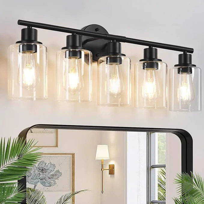 Consistent Zarbitta 5-Light Bathroom Light Fixtures Bathroom Wall Lamp Genuine