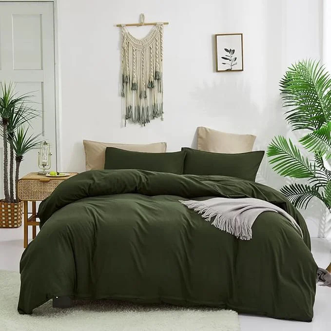 Efficient Houseri Army Green Comforter Set Full Olive Green Bedding Comforters Full Size Ultra Comfy Soft Dark Green Comforter Sets for Teen Boys Girls Military Green Blackish Green Farmhouse Bed Quilts Full Fast