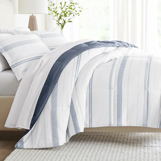 User-Friendly Linen Market Reversible Queen Size Comforter Set 3 Piece – Soft and Lightweight Down Comforter Queen Set – This Includes Your Queen Comforter and 2 Pillow Shams Proven