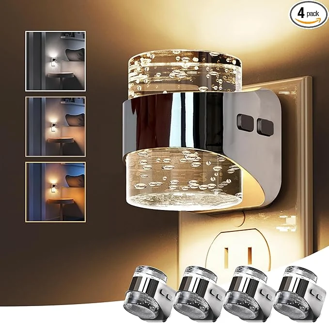 Functional L LOHAS LED 4 Pack 3CCT Night Lights Plug into Wall 3000K 4000k 5000K Unique