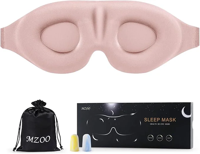 Elite MZOO Luxury Sleep Eye Mask for Side Sleeper Men Women Zero Eye Pressure 3D Exceptional