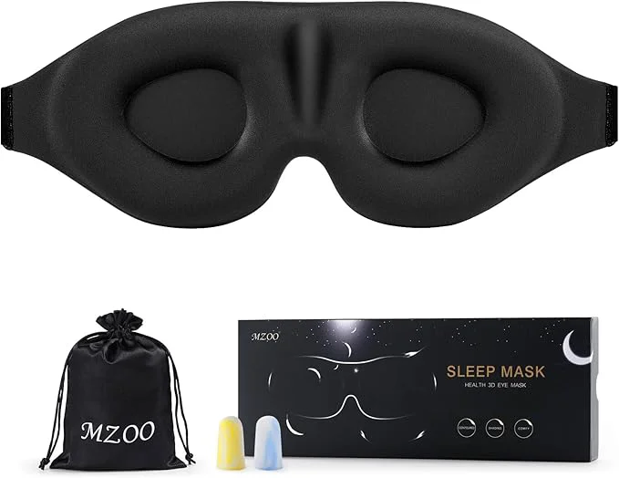 Artisan MZOO Luxury Sleep Eye Mask for Side Sleeper Men Women Zero Eye Pressure 3D Fine