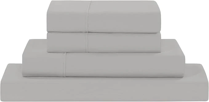 Traditional Modern Threads Soft Microfiber Solid Sheets – Luxurious Microfiber Bed Sheets – Includes Flat Sheet Fitted Sheet with Deep Pockets amp Pillowcases Vapor Blue Twin Quality