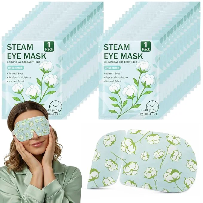 Outstanding 100 Pcs Steam Eye Masks for Dry Eyes Unscented Self Heated Steam Warm Eye Mask Fine