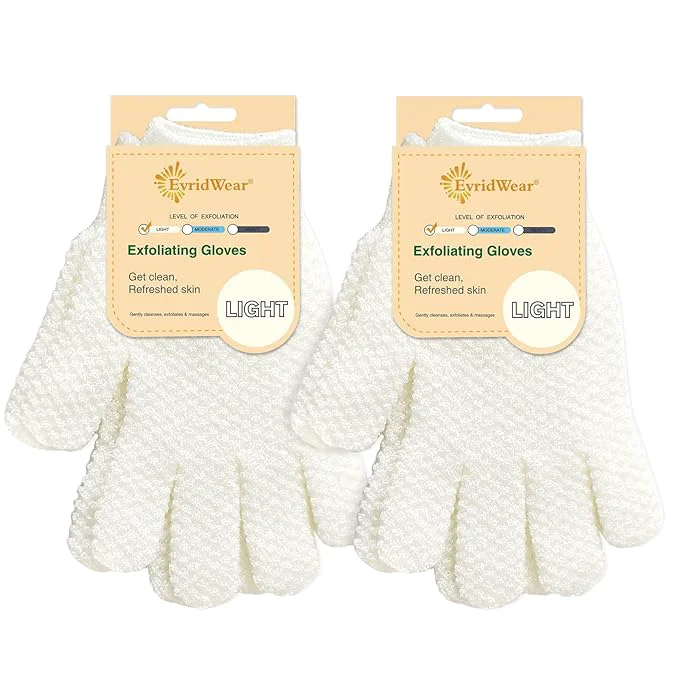 Consistent Evridwear Exfoliating Dual Texture Bath Gloves Fine