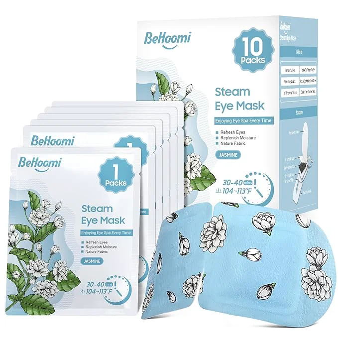 Safe BeHoomi Steam Eye Mask Self Heating Disposable SPA Warm Compress Recyclable