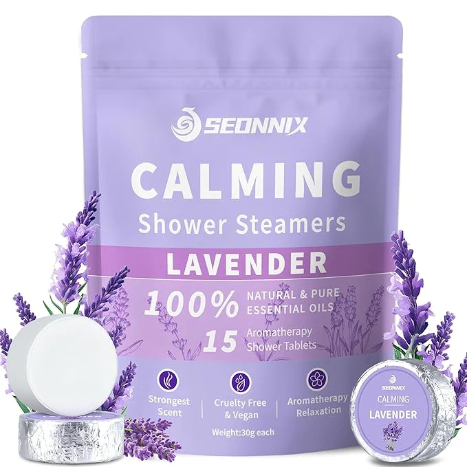 Functional Shower Steamers Aromatherapy 15 Pack Stress Relief Self Care Contemporary