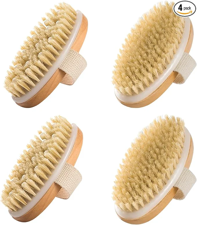 Traditional SAMEBUTECO 4 Pack Dry Body Brushing Brushes Natural Bristle Exfoliating Scrub Healthy