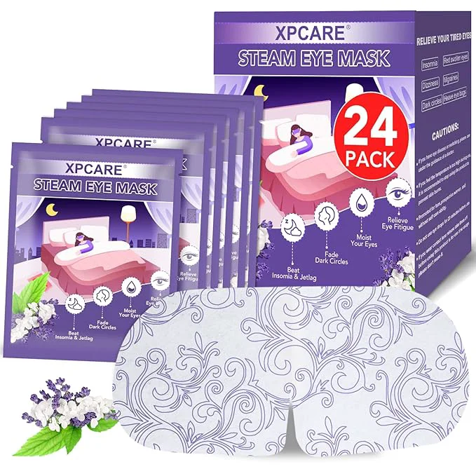 Reliable XPCARE 24 Pack Steam Eye Masks for Dry Eyes Self Heated Steam Warm Eye Mask Consistent