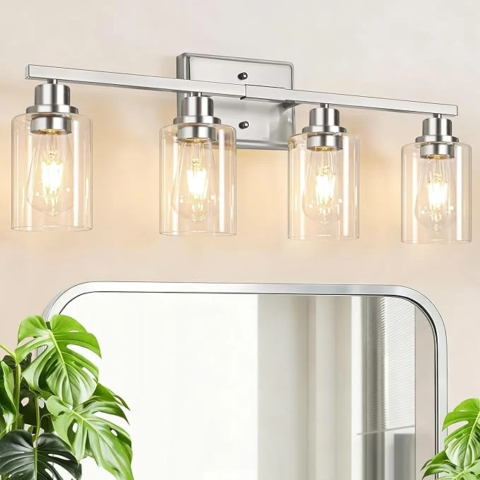 Fashionable Unicozin 4-Light Bathroom Light Fixtures Modern Vanity Lights Trusted
