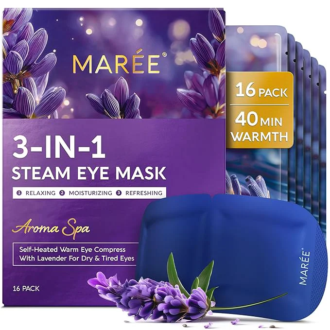 Minimalist MAREE Heated Eye Masks for Dry Eyes – Steam Eye Mask Disposable – Lavender Self Quality
