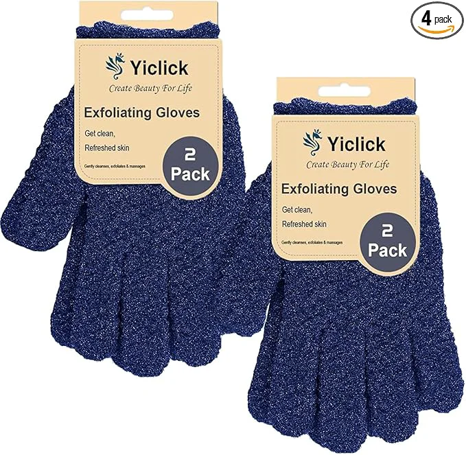 Selected Yiclick Heavy Exfoliating Gloves Exfoliating Body Scrubber Organic