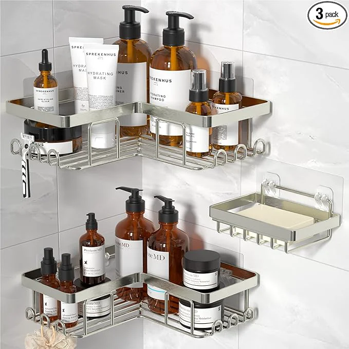 Advanced YASONIC Corner Shower Caddy Rustproof Stainless Steel Bathroom Organizer Reliable