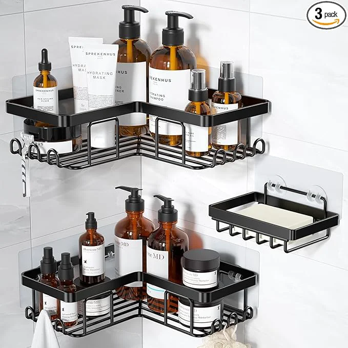 Fine Crafted YASONIC Corner Adhesive Shower Caddy Long-Lasting