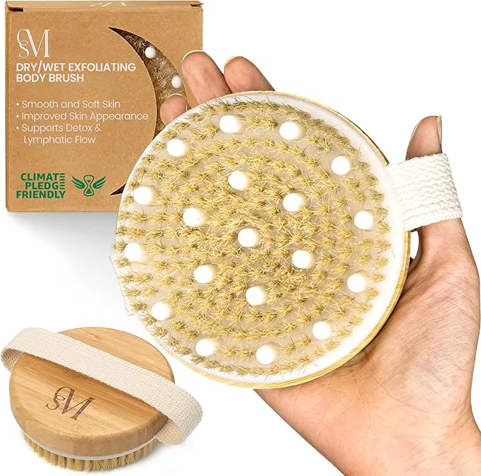 High-Grade CSM Dry Brushing Body Brush for Lymphatic Drainage Casual