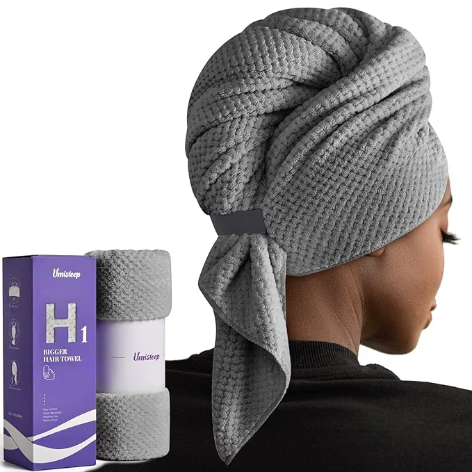 Eco-Friendly Umisleep Extra Large Microfiber Hair Towel Exceptional