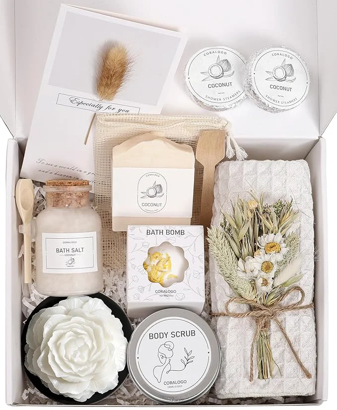 Expertly Made Coralogo Coconut Spa Gifts for Women Fine