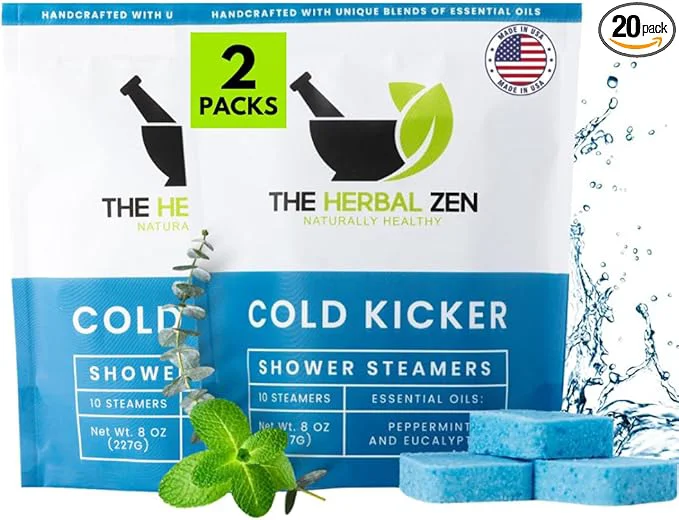 Eco-Friendly Cold Kicker Shower Steamers Aromatherapy Carefully Designed