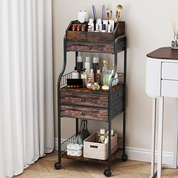 Smooth HapiRm Floor Makeup Organizer Storage Responsible
