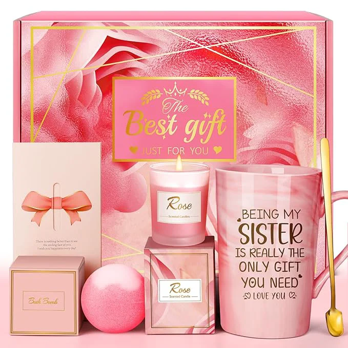 Pure Mothers Day Gifts for Sisters from Sister Eletorot Spa Relaxation Baskets Set Selected