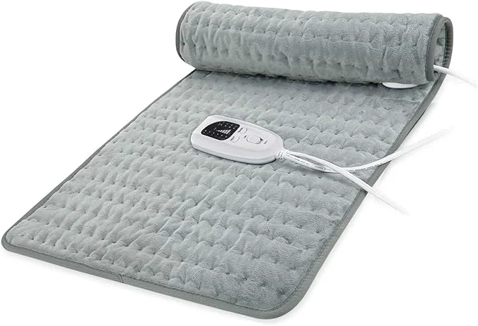 High-End 33 x17 Electric Heating pad for Back Neck Shoulder Knee Arms Legs- Electric Long-Lasting